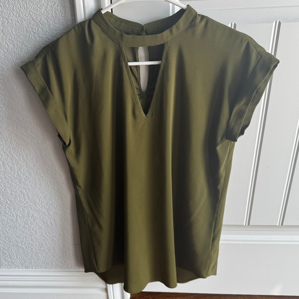 Express Olive Green Blouse